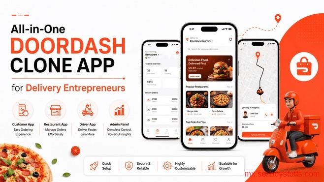 second hand/new: All-in-One DoorDash Clone App for Delivery Entrepreneurs
