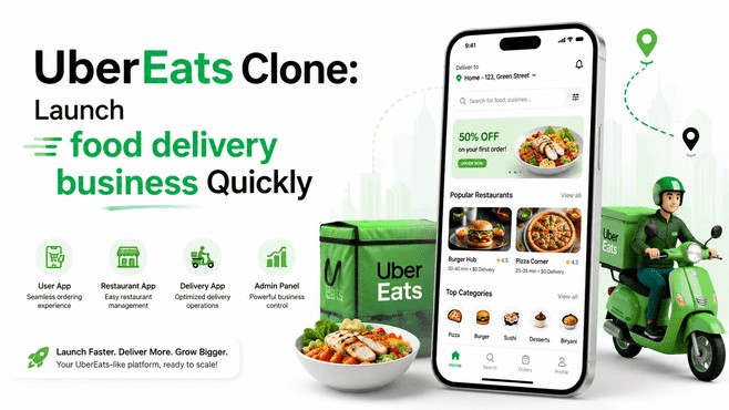 second hand/new: UberEats Clone: Launch food delivery business Quickly  