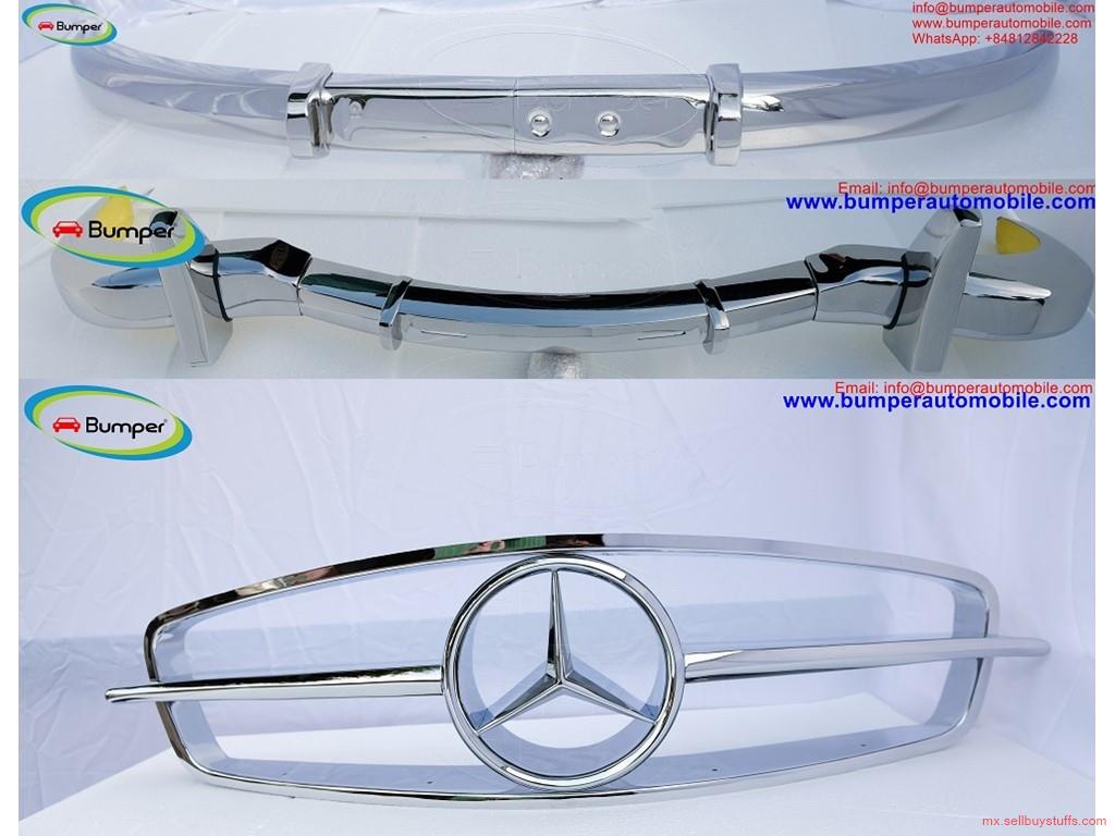 second hand/new: Mercedes 300SL gullwing coupe bumper and front grill(1954-1957) 